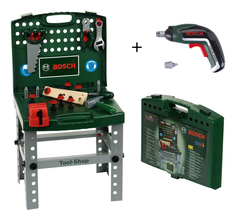 Детская мастерская Klein Верстак Bosch складной