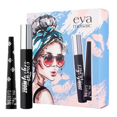 Набор декоративной косметики Eva Mosaic Deep Color Eyeliner&Mascara Zoom Lashes Set