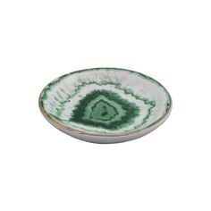 Декоративная тарелочка для мелочей Зеленые разводы арт.79316 Феникс-Презент