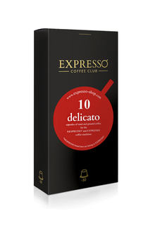 Кофе в капсулах Expresso Delicato 10 капсул - для капсульной кофемашины системы Nespresso