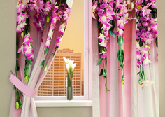 Фотошторы Сирень Kenan 290x160