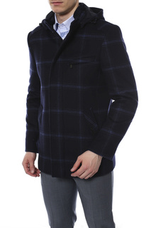 Пальто мужское ABSOLUTEX 2082 S DK CHECK синее 56