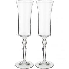 Бокалы для шампанского Bohemia Crystal, Грейс, 190 мл, 2 предмета