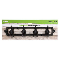 Вешалка настенная Blumen Haus Хвостики 4 крючка 66036