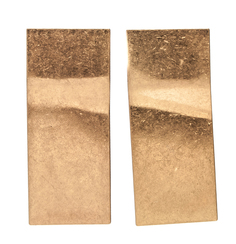 Серьги Moon Paris металлические пластины (золотистый)