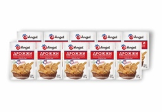 Дрожжи инстантные хлебопекарные Angel 12гр в кауумной упаковке (10 шт)