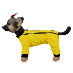 Дождевик для собак Dogmoda Мартин, унисекс, желтый, длина спины 28 см
