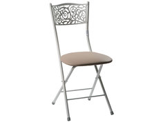 Стул ДП2-04 Стефани Белый матовый/Линкольн Бежевый, экокожа, 2 шт. ДревПром