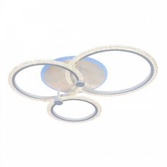 Светодиодная люстра 8003/3 WHT 90W+7W RGB Profit Light