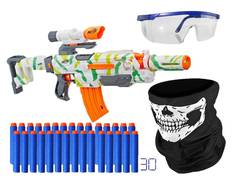 Набор NERF Атака Трекер № 1 Бластер Модулус Трекер, патроны 30 шт, бандана, очки
