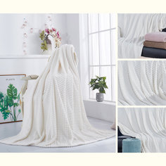 Жаккардовый плед "KARTEKS" Пирамидка-01 молочный/ 783/200.001