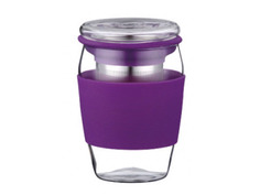 Заварочный стакан с крышкой 0,5л Peterhof PH-10038 фиолетовый