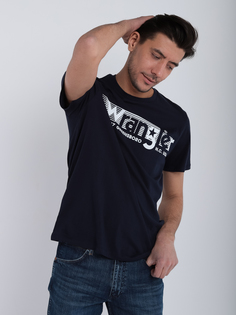 Футболка мужская Wrangler SQ63682 синяя XXL
