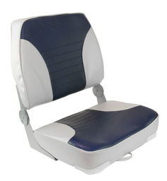 Кресло XXL складное мягкое двухцветное серый/синий Springfield