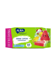 Влажные салфетки Aura