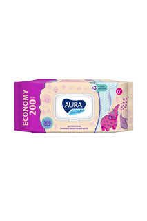 Влажные салфетки для детей Aura
