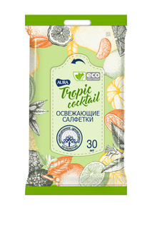 Влажные салфетки 30 шт Aura
