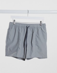 Серые короткие шорты для плавания ASOS DESIGN-Серый