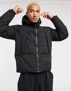 Черная водонепроницаемая куртка-пуховик ASOS DESIGN-Черный