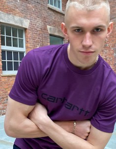 Фиолетовая футболка с логотипом Carhartt WIP-Фиолетовый