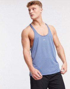Серая спортивная майка из быстросохнущей ткани ASOS 4505 icon-Серый