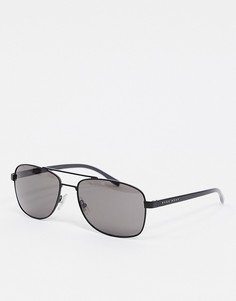 Черные солнцезащитные очки-авиаторы Hugo Boss-Черный