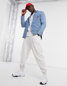 Светлая джинсовая рубашка с нашивкой Tommy Jeans-Голубой