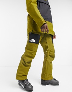 Зеленые лыжные штаны-карго The North Face Slashback-Зеленый