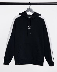 Черный oversized-худи Puma Iconic T7