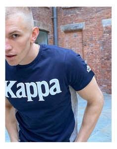 Темно-синяя футболка с логотипом Kappa Impala-Темно-синий