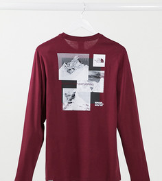 Красный лонгслив в полоску The North Face – эксклюзивно на ASOS
