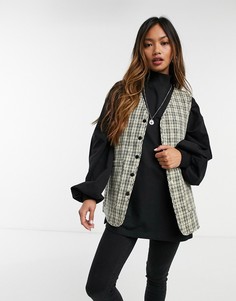 Стеганый жилет с клетчатым принтом Vero Moda-Многоцветный