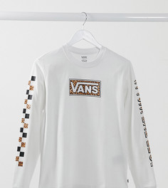 Белый лонгслив со звериным принтом Vans Wyld эксклюзивно для ASOS