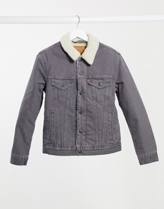 Куртка дальнобойщика из шерпы Levis Type 3-Серый Levis®