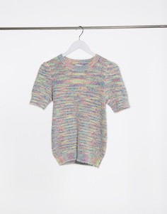 Разноцветный джемпер с короткими рукавами Vila-Многоцветный