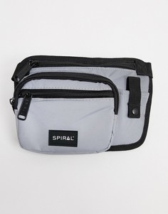 Сумка через плечо со светоотражающей отделкой Spiral-Серый