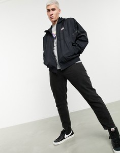 Черная куртка на молнии с капюшоном Nike Heritage Essentials Windrunner-Черный