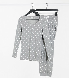 Серая пижама в горошек для кормления Mamalicious Maternity-Многоцветный Mama.Licious
