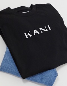 Черная футболка в стиле ретро Karl Kani-Черный