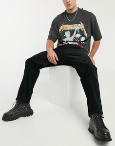 Черные вельветовые брюки Tommy Jeans-Черный