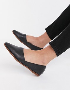 Черные кожаные туфли на плоской подошве ALDO Blanchette-Черный