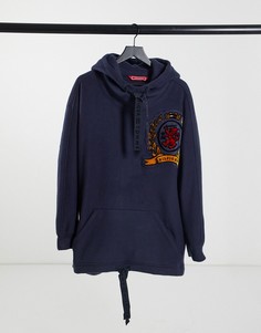Темно-синий флисовый худи Tommy Hilfiger Collections