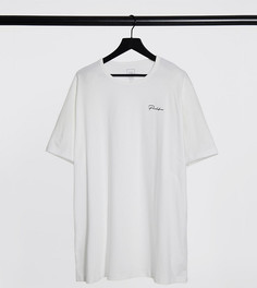 Белая футболка с надписью "Prolific" River Island Big & Tall-Белый