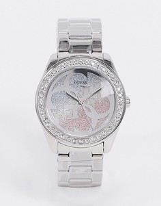 Часы с разноцветным циферблатом Guess-Серебристый