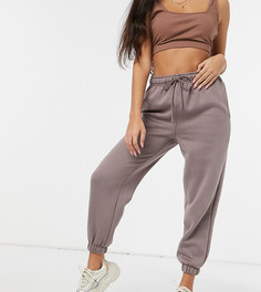 Джоггеры серо-коричневого цвета Topshop Petite-Розовый
