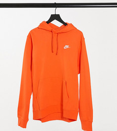 Худи оранжевого цвета Nike Tall Club-Оранжевый