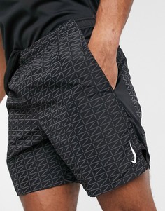 Черные шорты со светоотражающей отделкой Nike Running Run Division-Черный