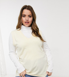 Жилет в стиле oversized со свободным низом Daisy Street Plus-Бежевый