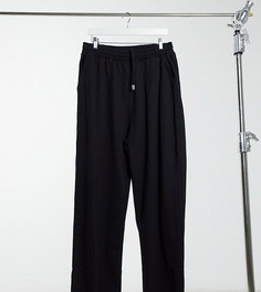Черные oversized-джоггеры из органического хлопка с застежками ASOS DESIGN Tall-Черный