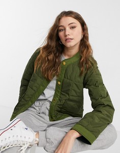 Двусторонняя стеганая куртка на подкладке Maison Scotch-Зеленый